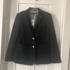 The Greenwich Blazer in Basketweave& Velvet🧥.Black , size-2,  lined, washable